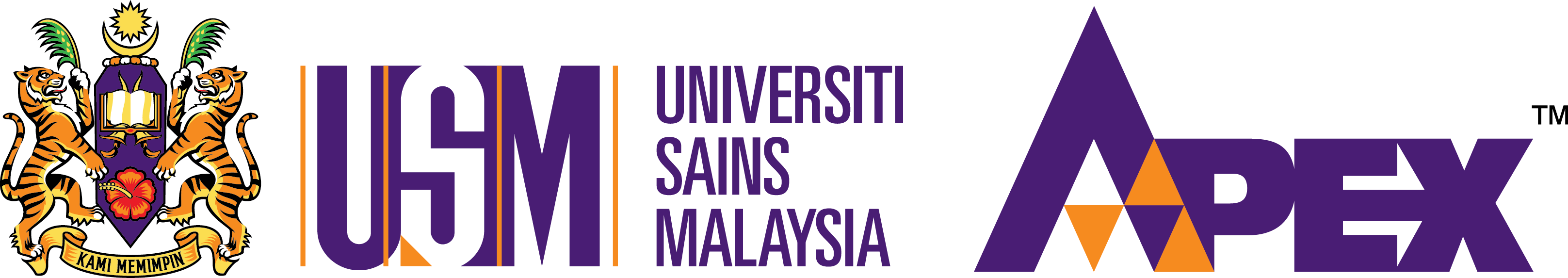 Universiti Sains Malaysia and APEX logos